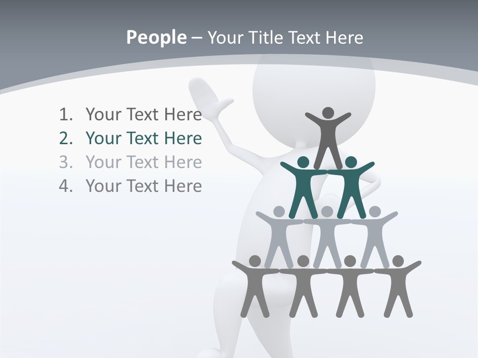 One White Leather PowerPoint Template