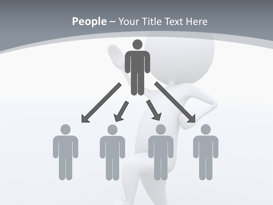 One White Leather PowerPoint Template