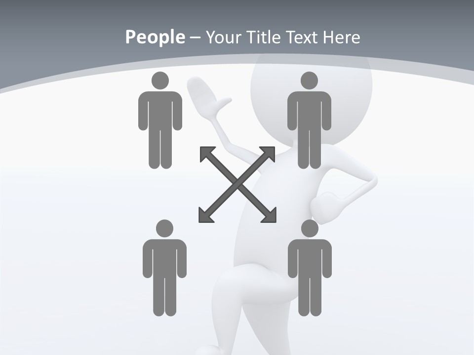 One White Leather PowerPoint Template