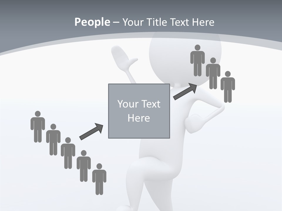 One White Leather PowerPoint Template