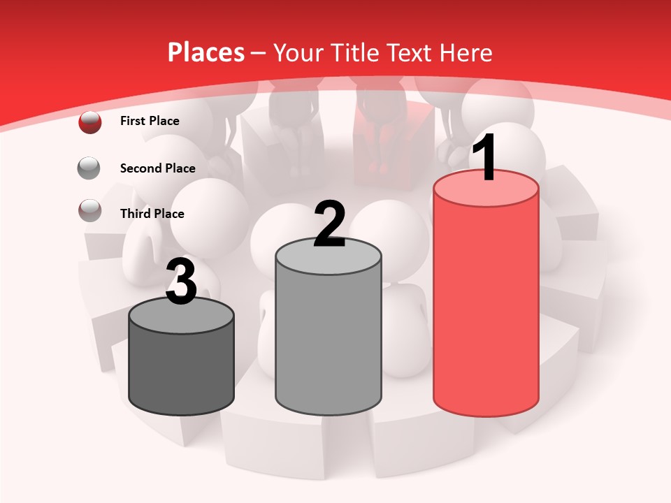 Three Dimensional Motivation Objects PowerPoint Template