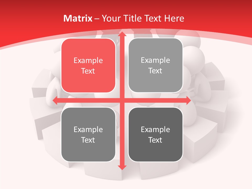 Three Dimensional Motivation Objects PowerPoint Template