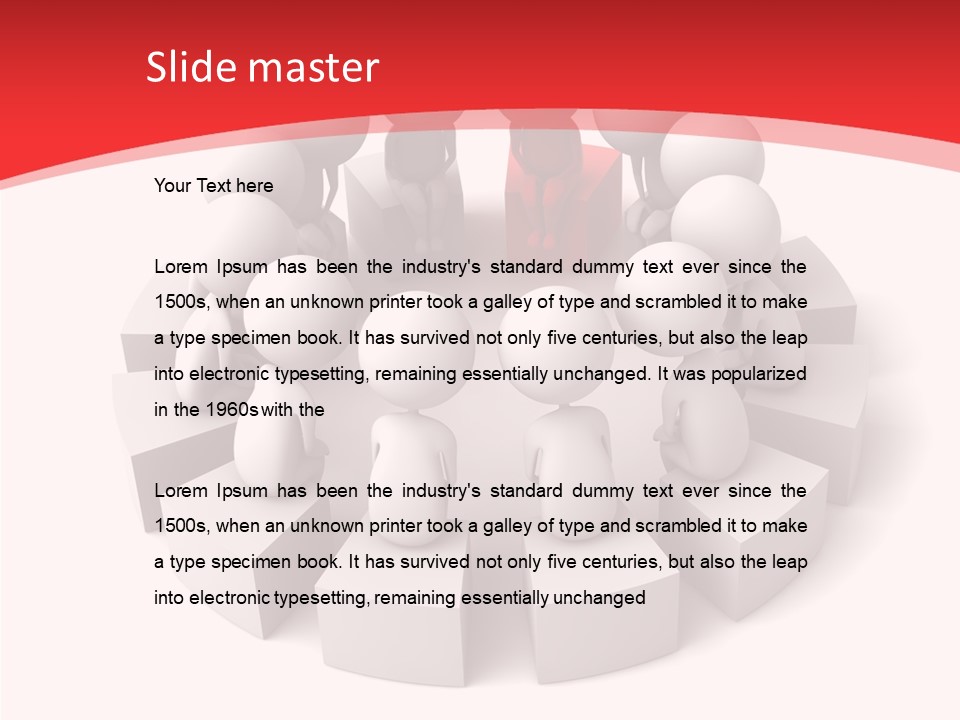 Three Dimensional Motivation Objects PowerPoint Template