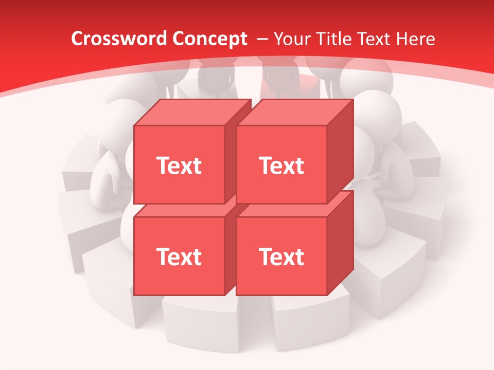 Three Dimensional Motivation Objects PowerPoint Template