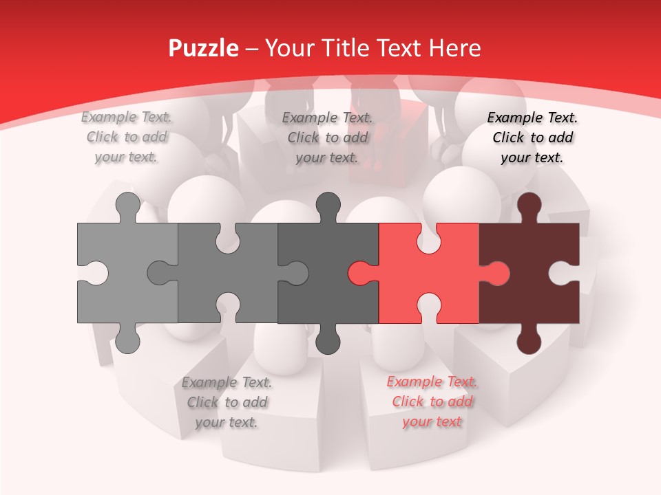 Three Dimensional Motivation Objects PowerPoint Template