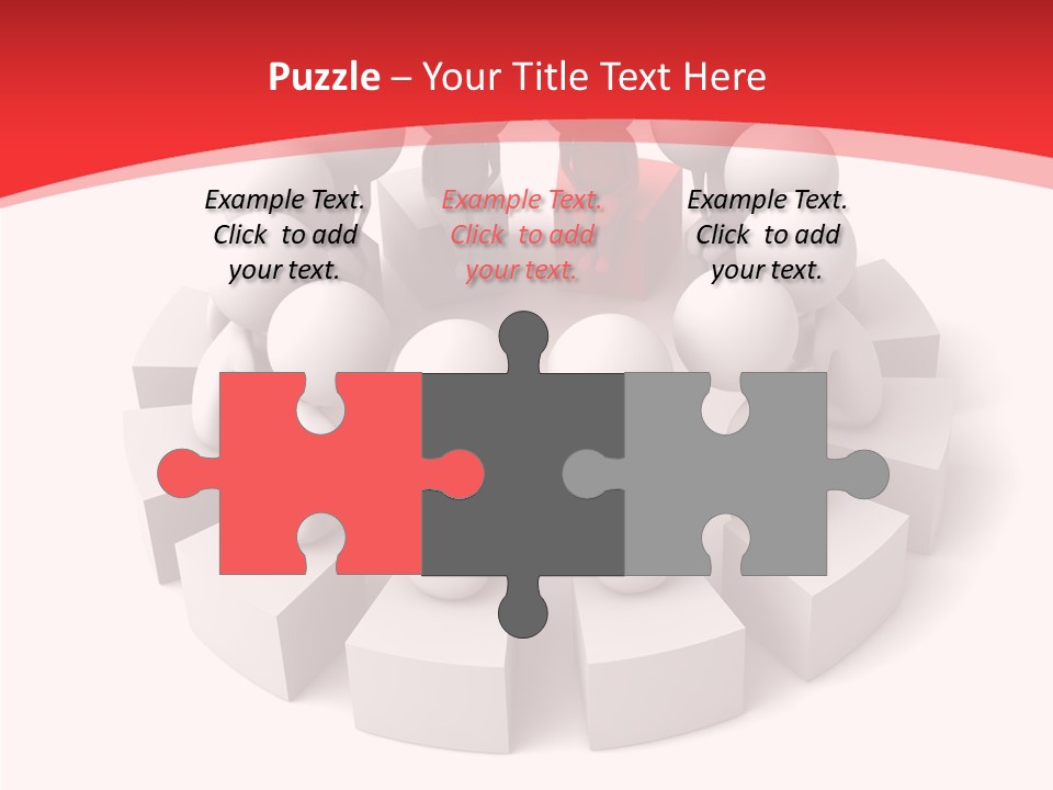 Three Dimensional Motivation Objects PowerPoint Template