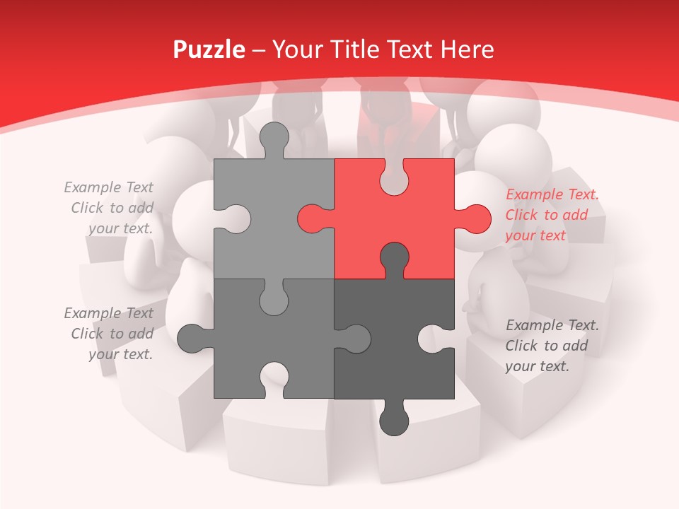 Three Dimensional Motivation Objects PowerPoint Template