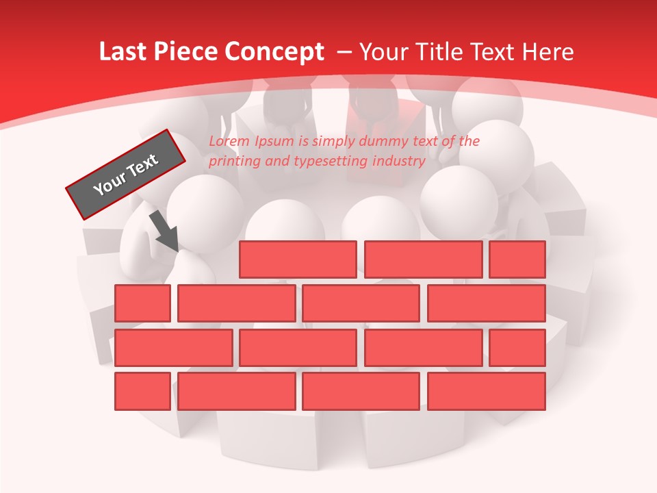 Three Dimensional Motivation Objects PowerPoint Template