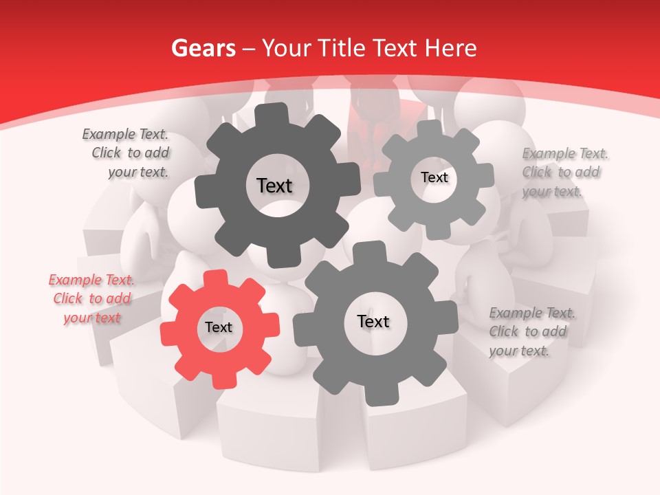 Three Dimensional Motivation Objects PowerPoint Template