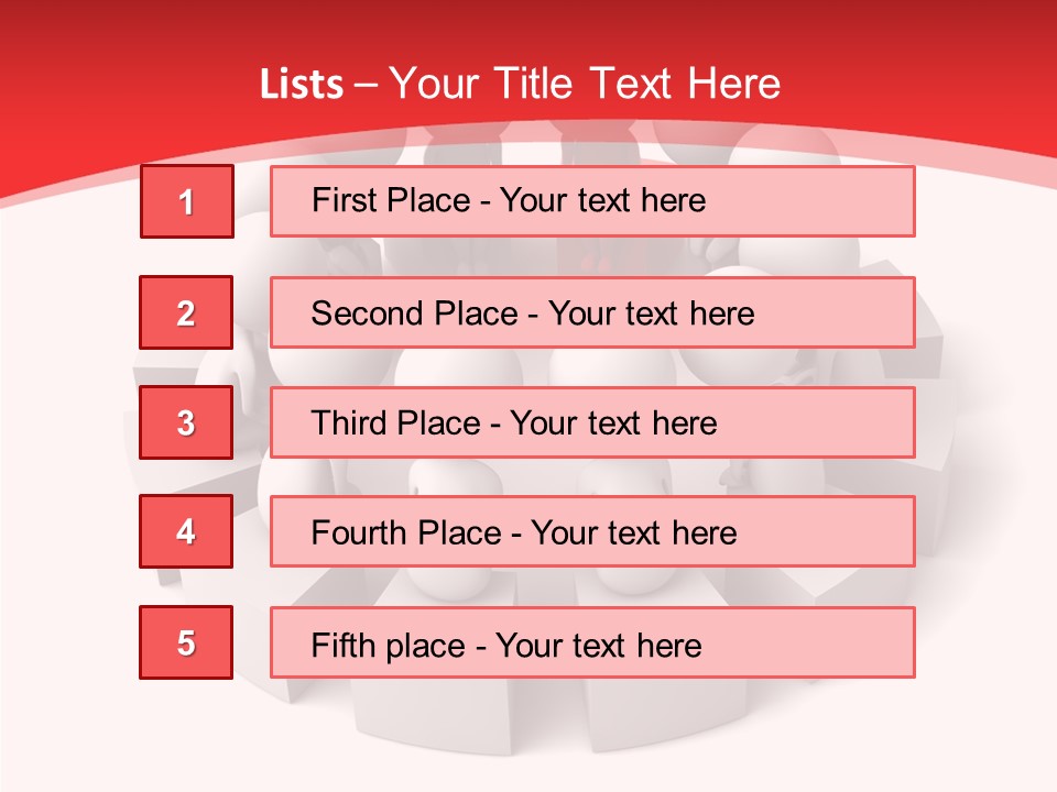 Three Dimensional Motivation Objects PowerPoint Template