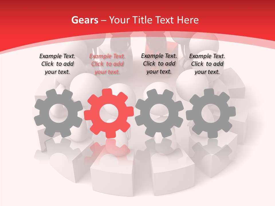 Three Dimensional Motivation Objects PowerPoint Template