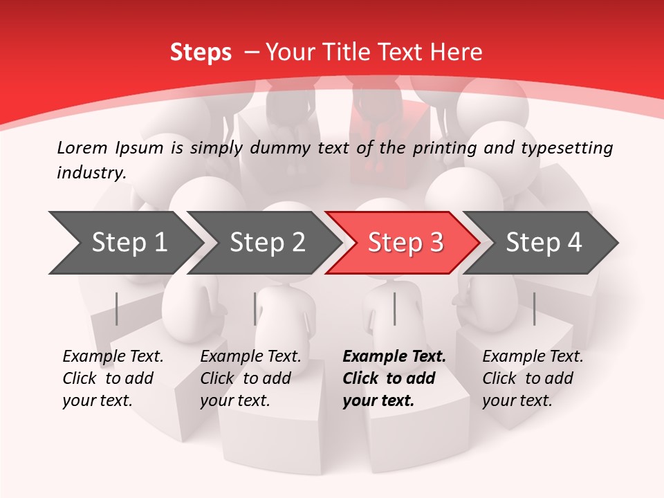 Three Dimensional Motivation Objects PowerPoint Template
