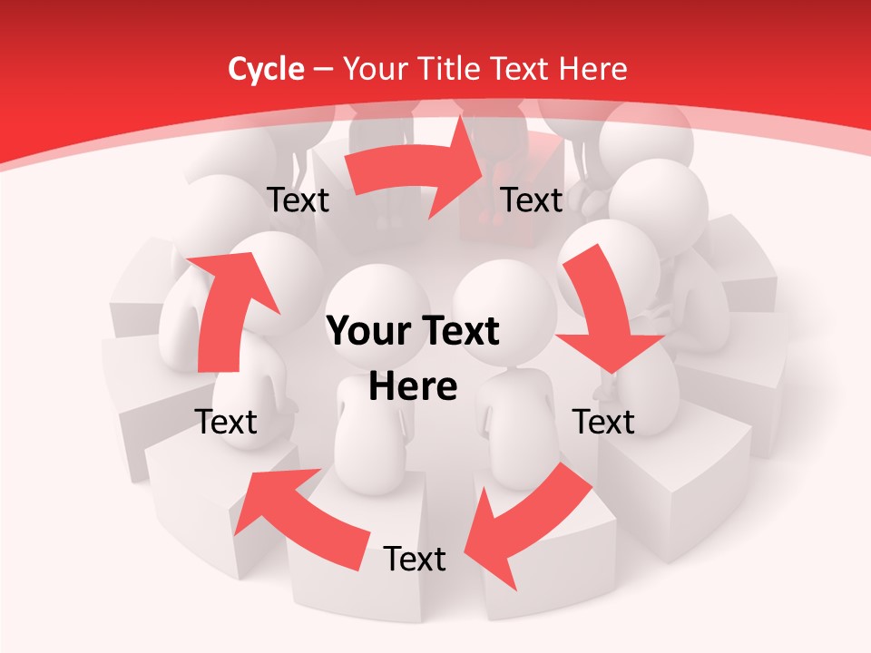 Three Dimensional Motivation Objects PowerPoint Template