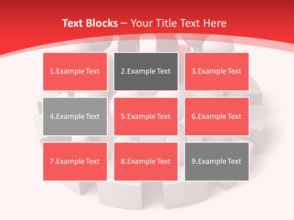 Three Dimensional Motivation Objects PowerPoint Template