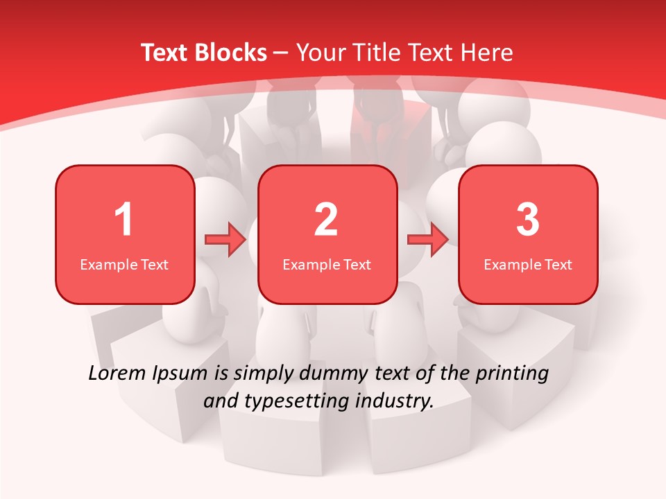 Three Dimensional Motivation Objects PowerPoint Template