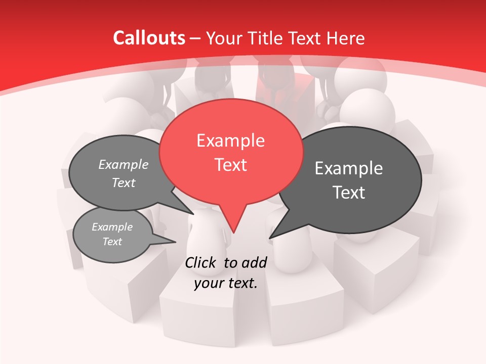 Three Dimensional Motivation Objects PowerPoint Template