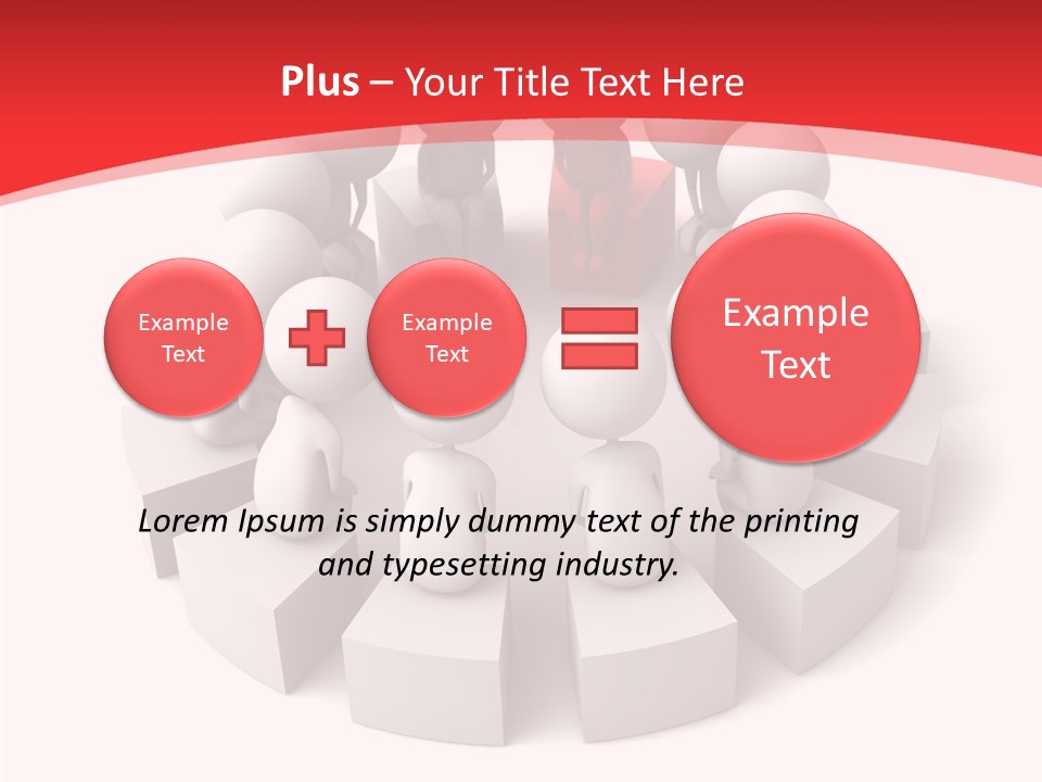 Three Dimensional Motivation Objects PowerPoint Template