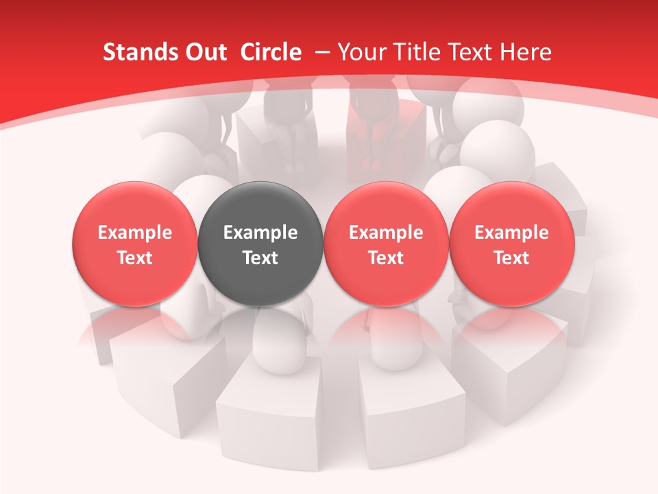 Three Dimensional Motivation Objects PowerPoint Template