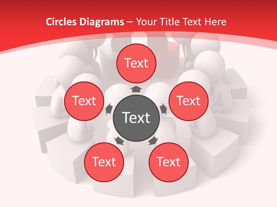 Three Dimensional Motivation Objects PowerPoint Template