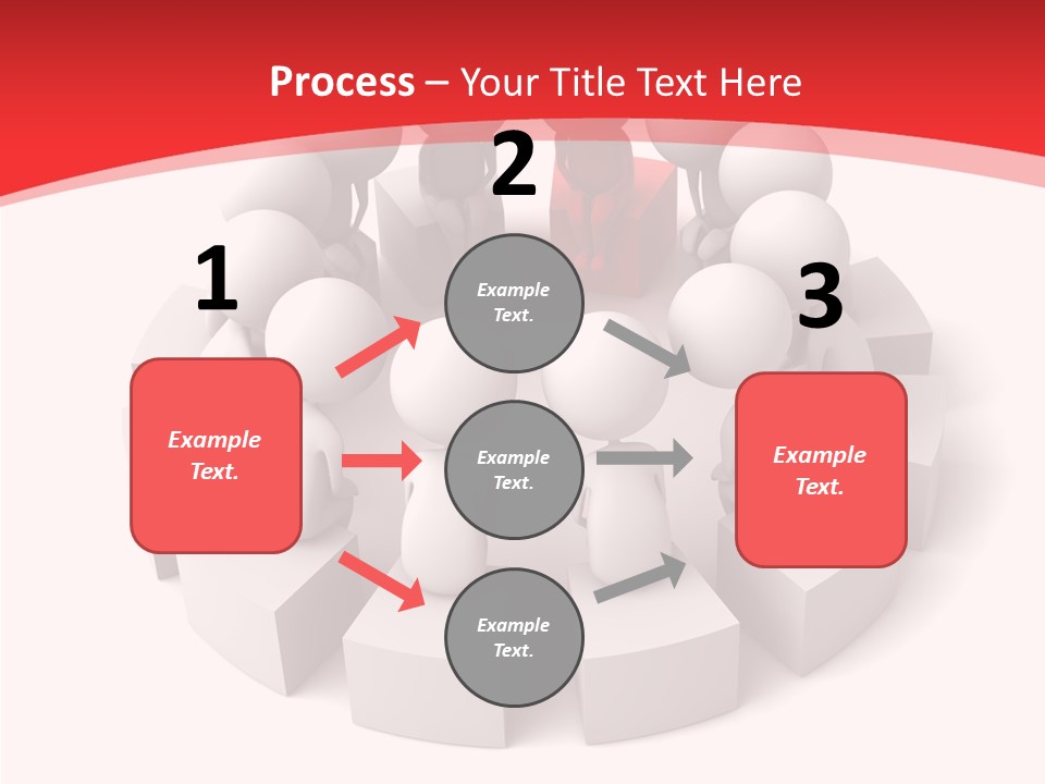 Three Dimensional Motivation Objects PowerPoint Template