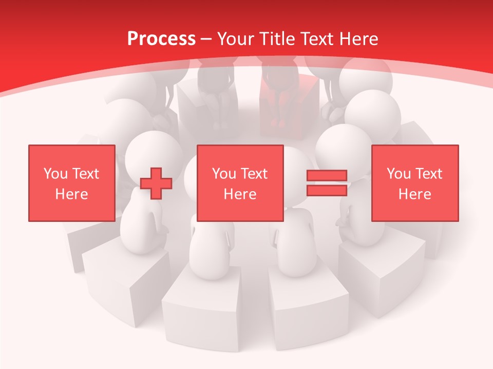 Three Dimensional Motivation Objects PowerPoint Template