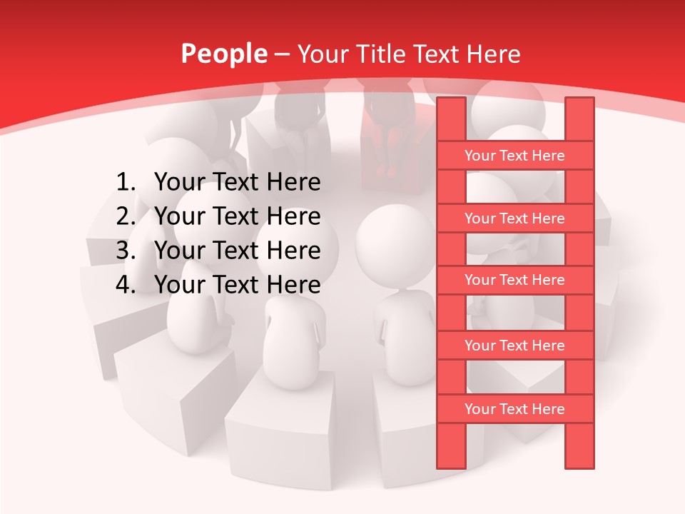 Three Dimensional Motivation Objects PowerPoint Template