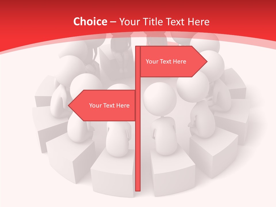 Three Dimensional Motivation Objects PowerPoint Template