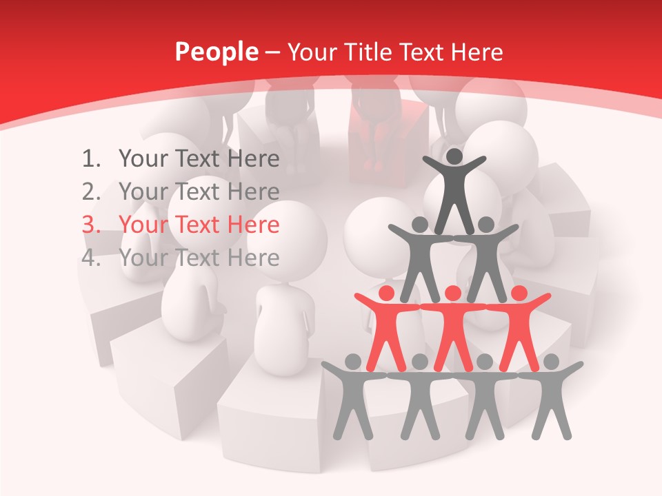 Three Dimensional Motivation Objects PowerPoint Template