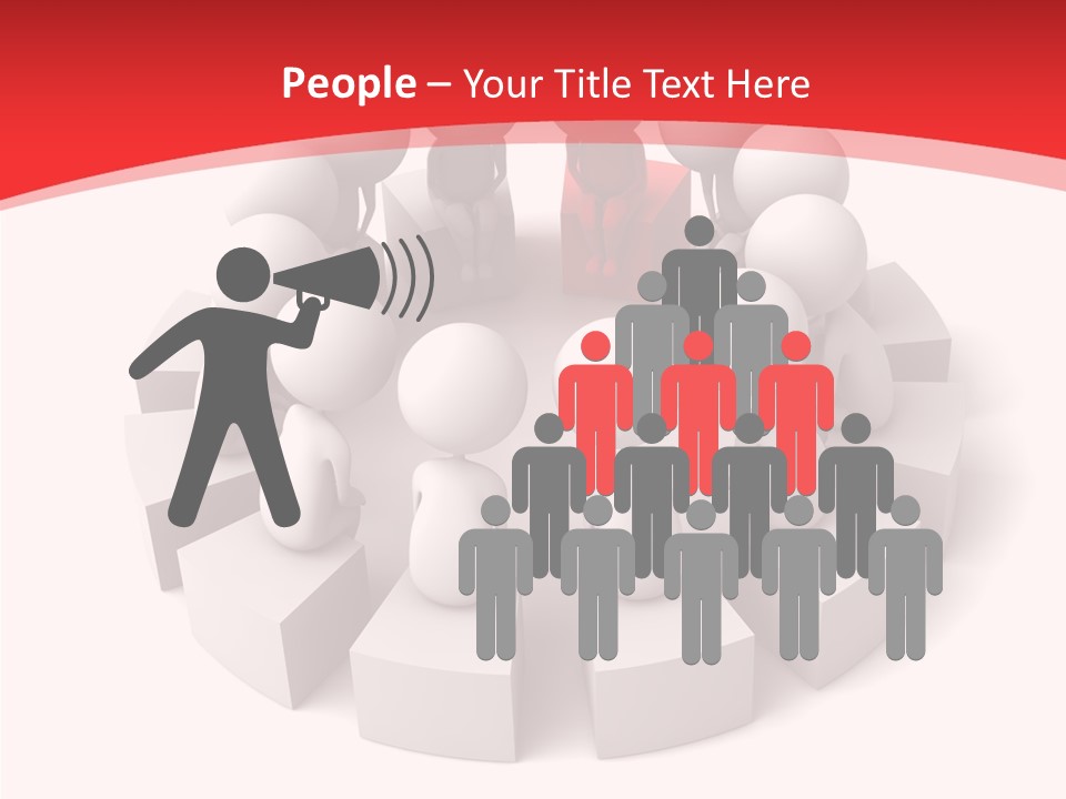 Three Dimensional Motivation Objects PowerPoint Template