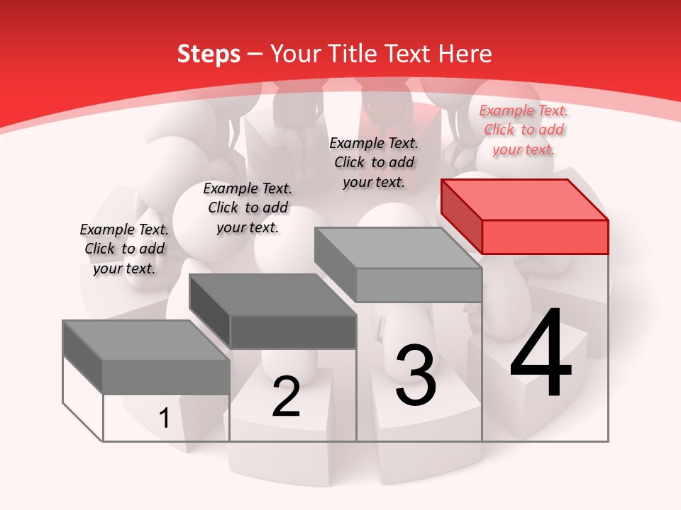 Three Dimensional Motivation Objects PowerPoint Template