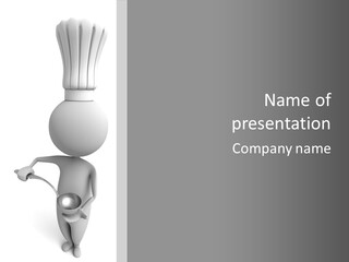 Restaurant Cutting Empty PowerPoint Template