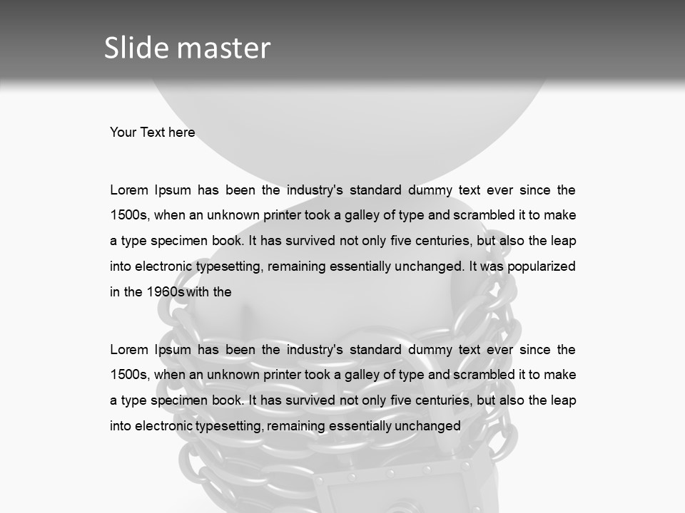 Dependency Bars Confined PowerPoint Template