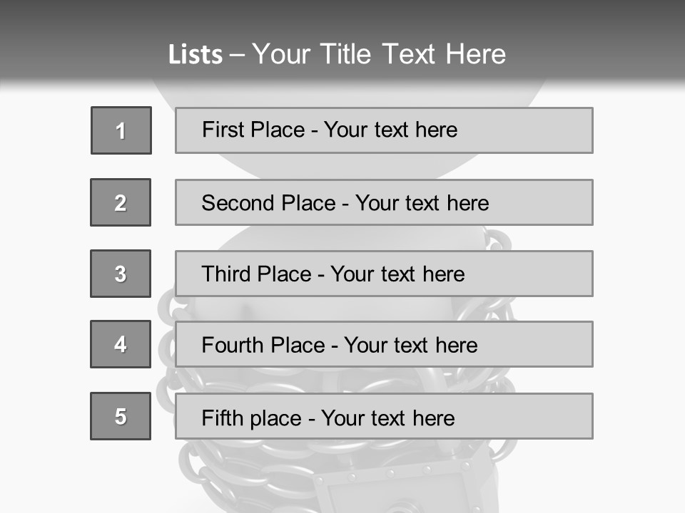 Dependency Bars Confined PowerPoint Template