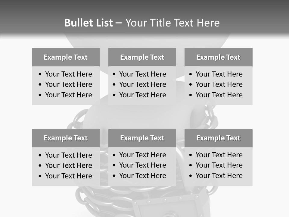 Dependency Bars Confined PowerPoint Template