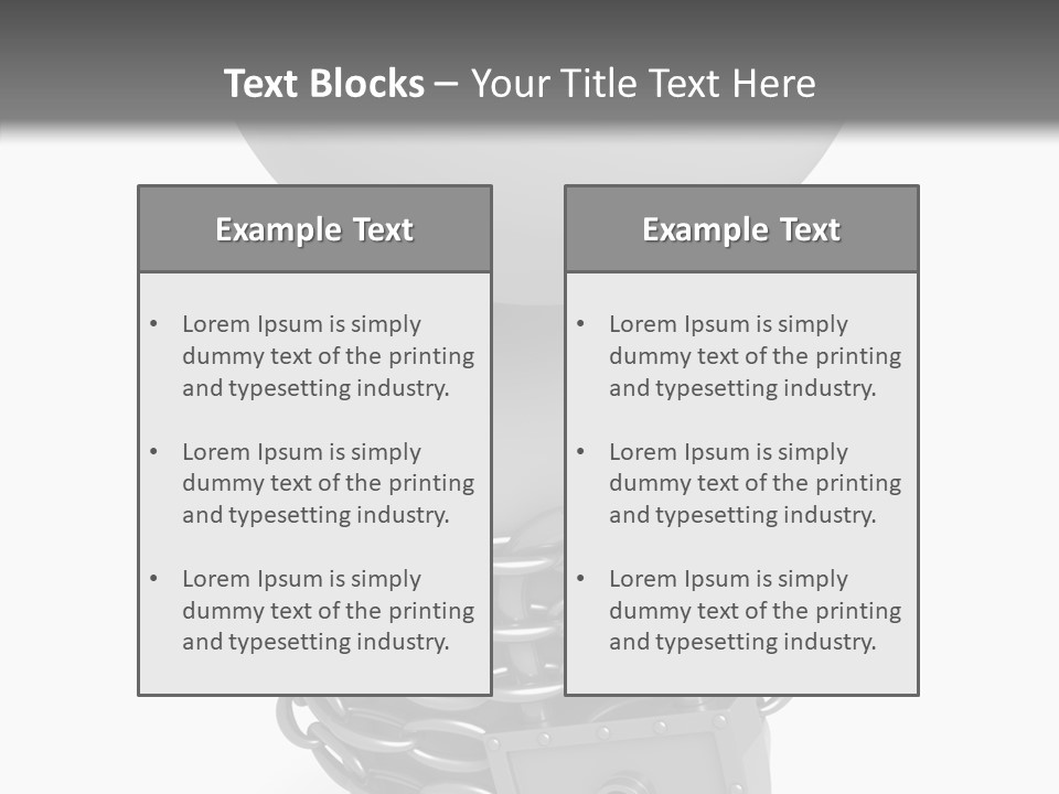 Dependency Bars Confined PowerPoint Template