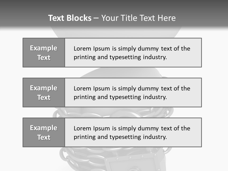 Dependency Bars Confined PowerPoint Template