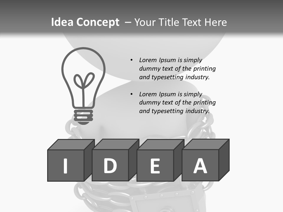 Dependency Bars Confined PowerPoint Template