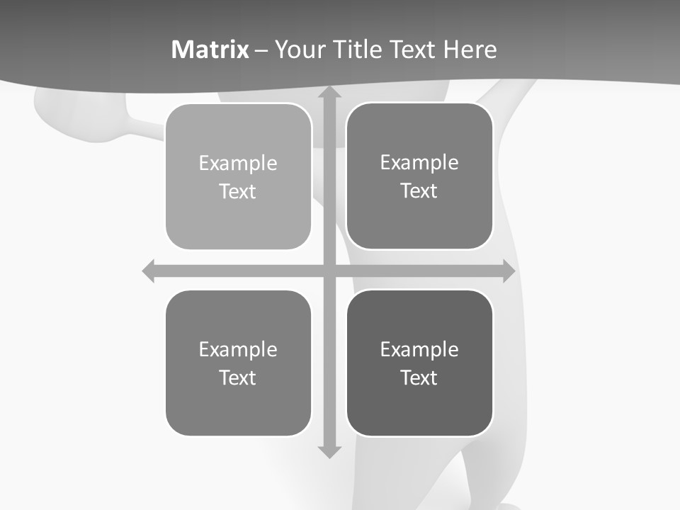 Success Three Dimensional Isolated PowerPoint Template