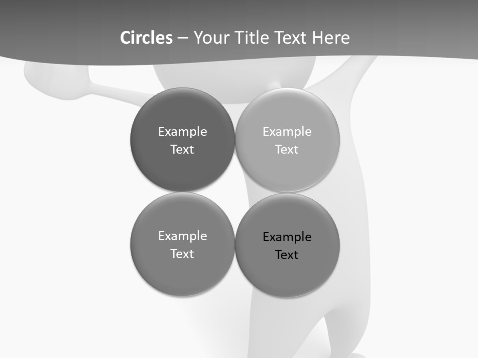 Success Three Dimensional Isolated PowerPoint Template