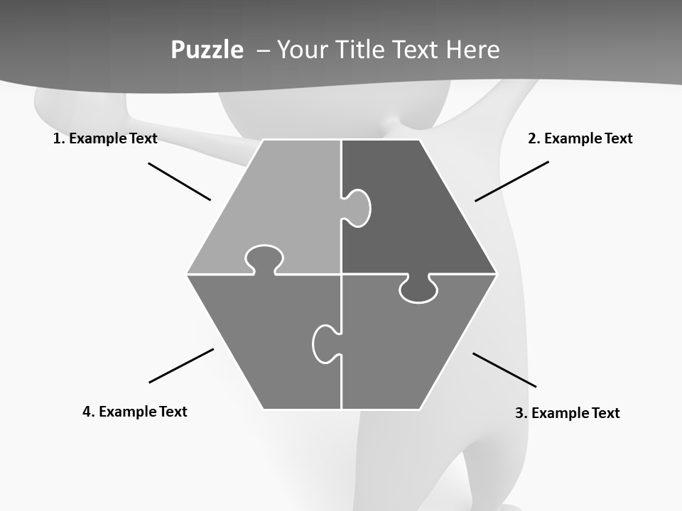 Success Three Dimensional Isolated PowerPoint Template