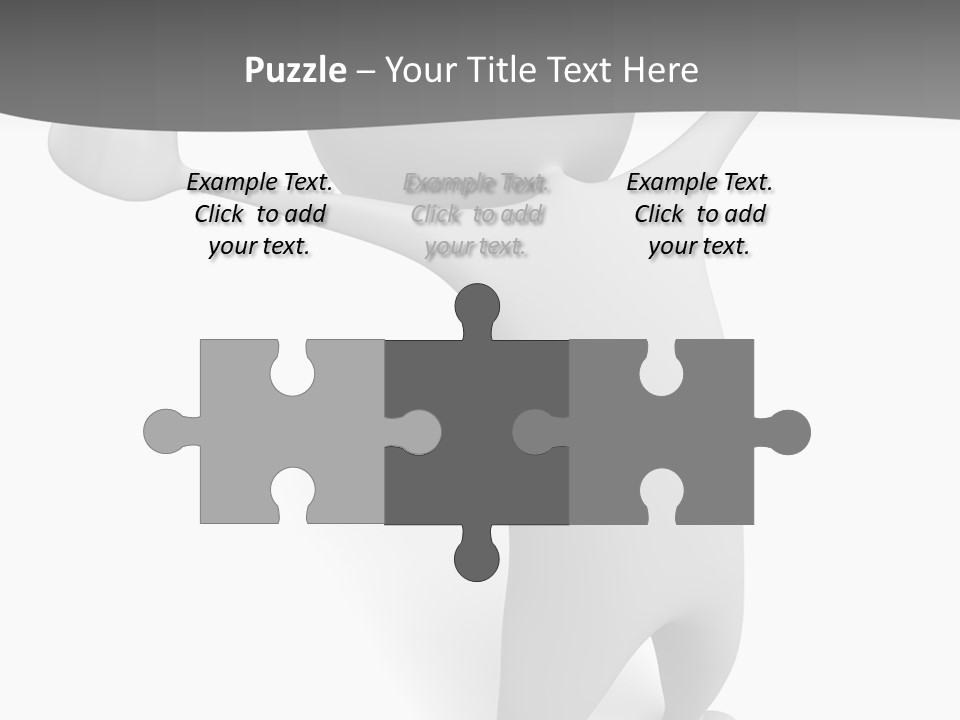 Success Three Dimensional Isolated PowerPoint Template