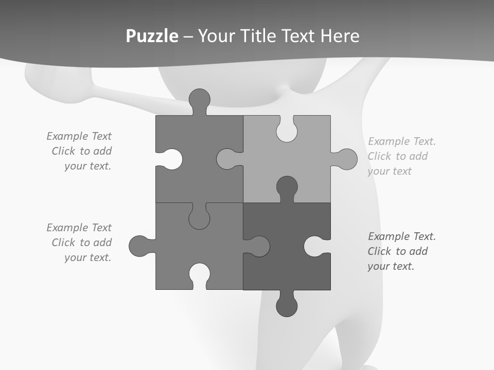 Success Three Dimensional Isolated PowerPoint Template