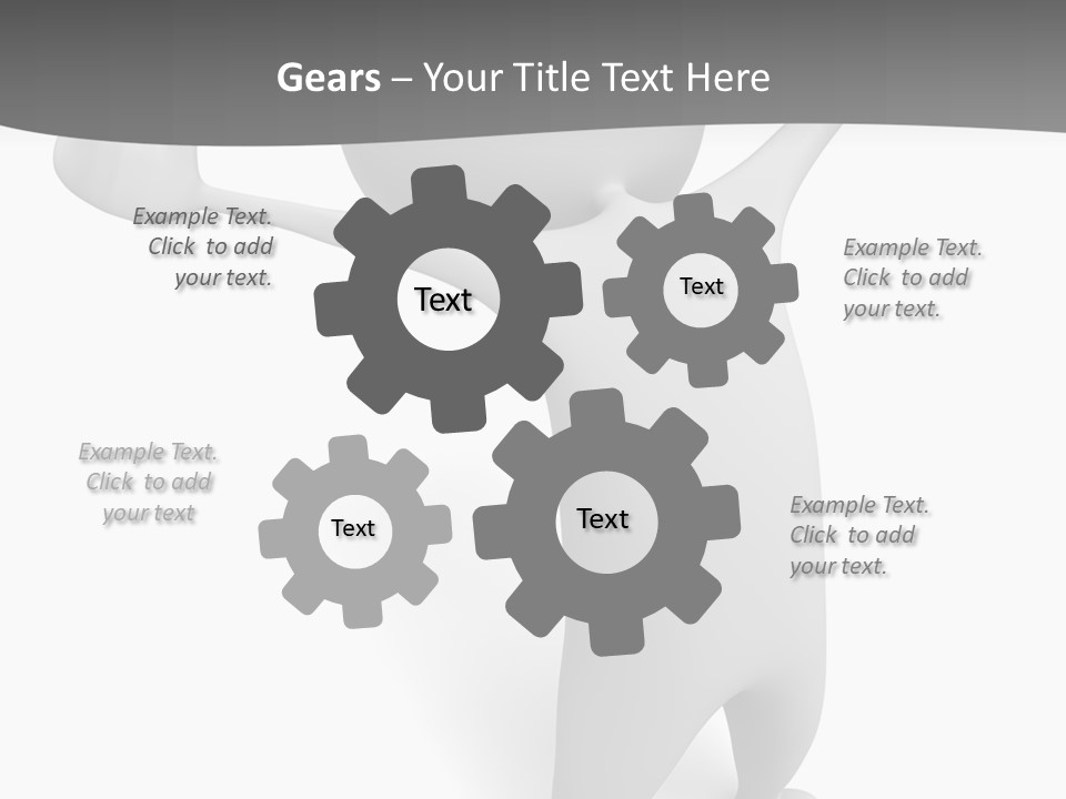 Success Three Dimensional Isolated PowerPoint Template