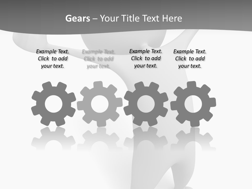 Success Three Dimensional Isolated PowerPoint Template