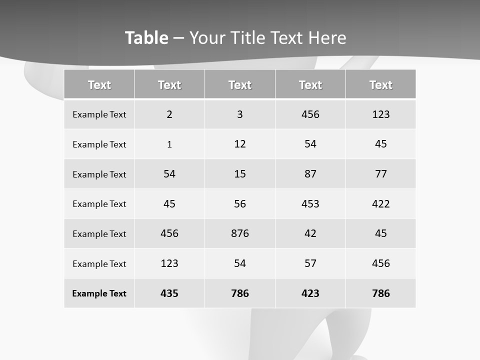 Success Three Dimensional Isolated PowerPoint Template