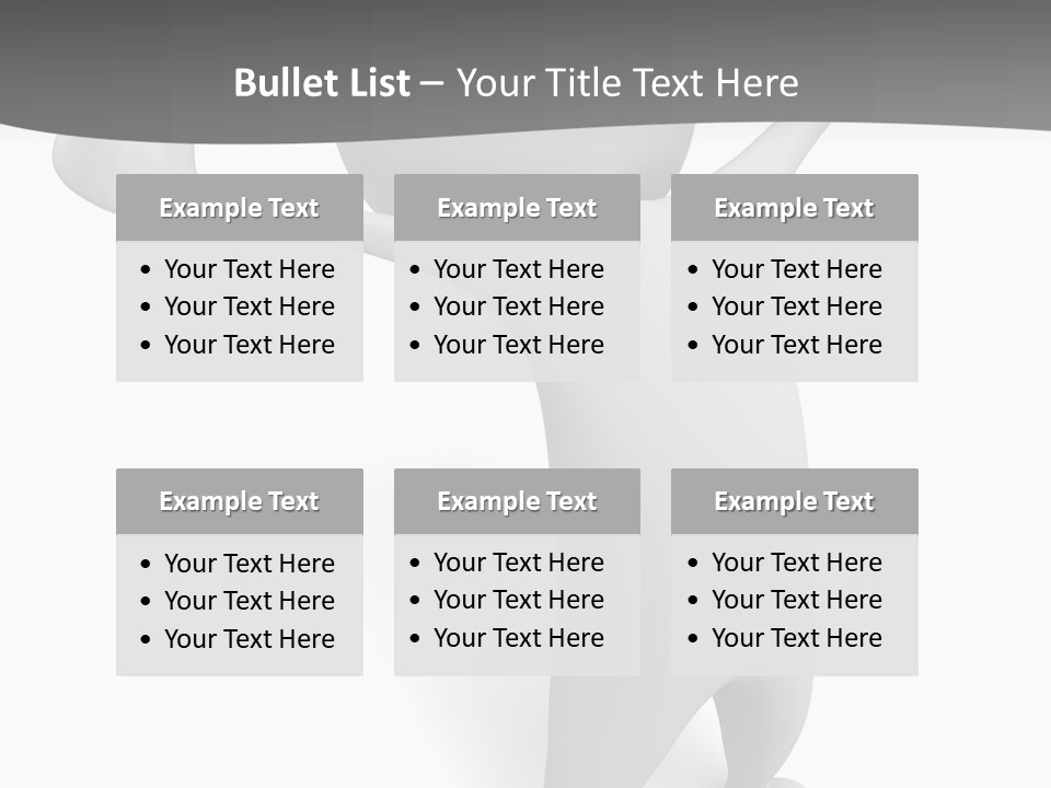 Success Three Dimensional Isolated PowerPoint Template
