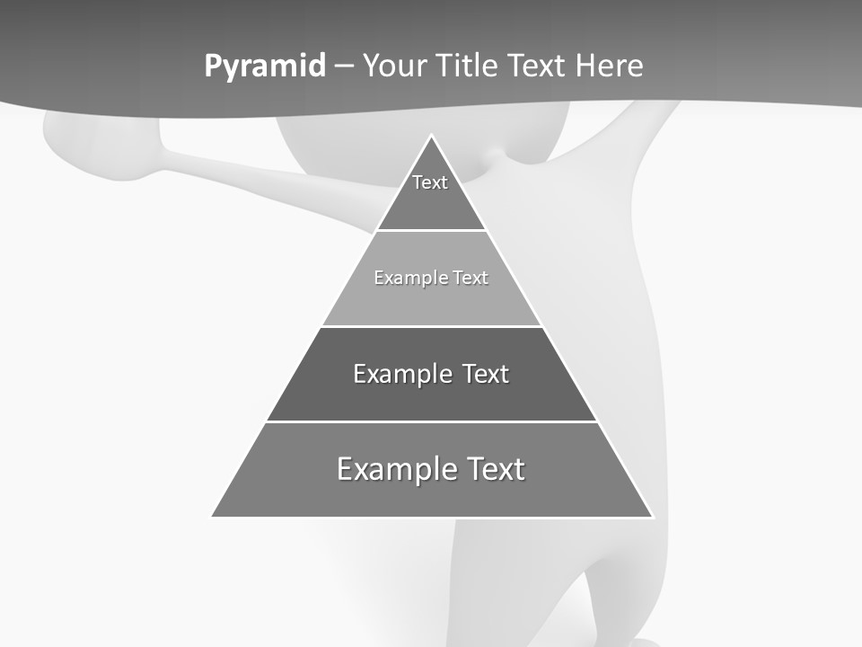Success Three Dimensional Isolated PowerPoint Template