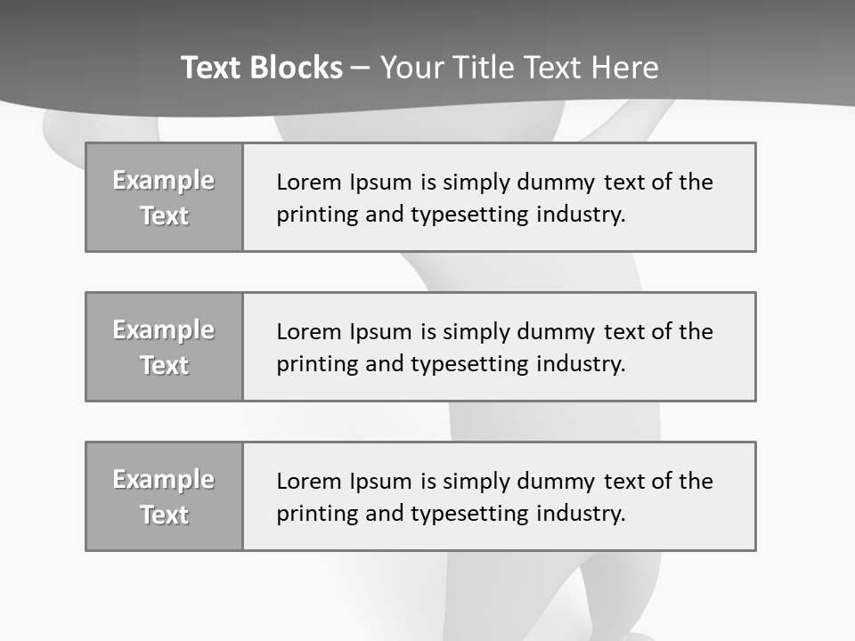 Success Three Dimensional Isolated PowerPoint Template