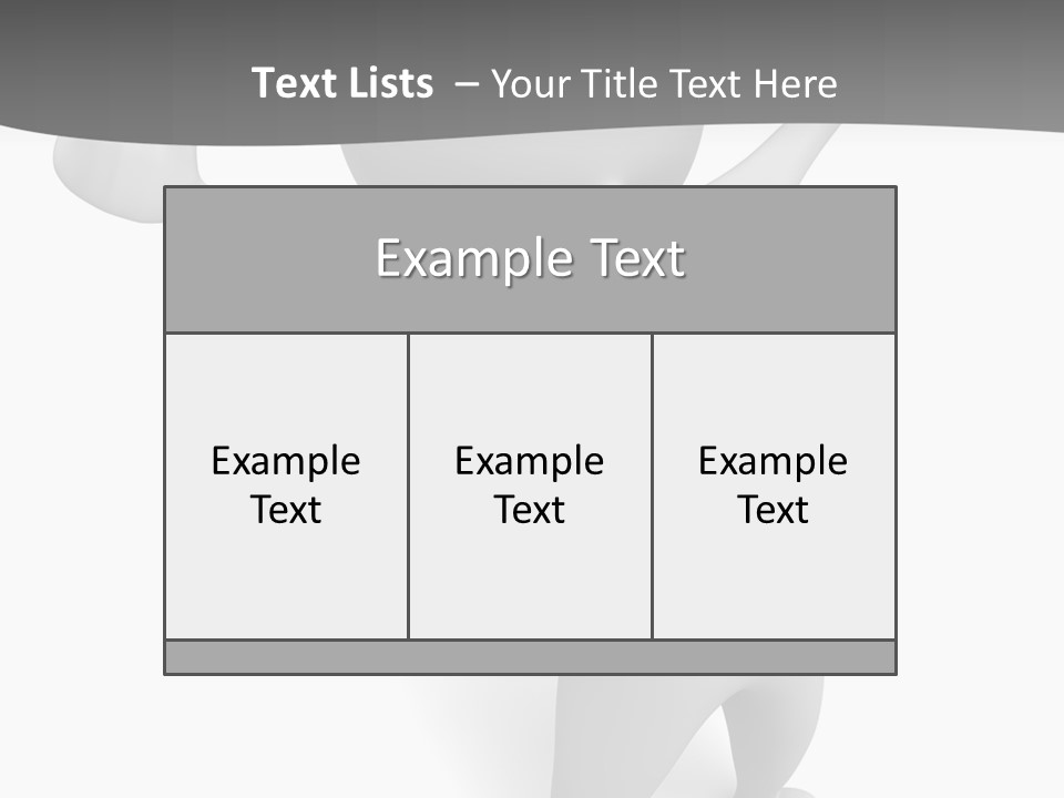 Success Three Dimensional Isolated PowerPoint Template