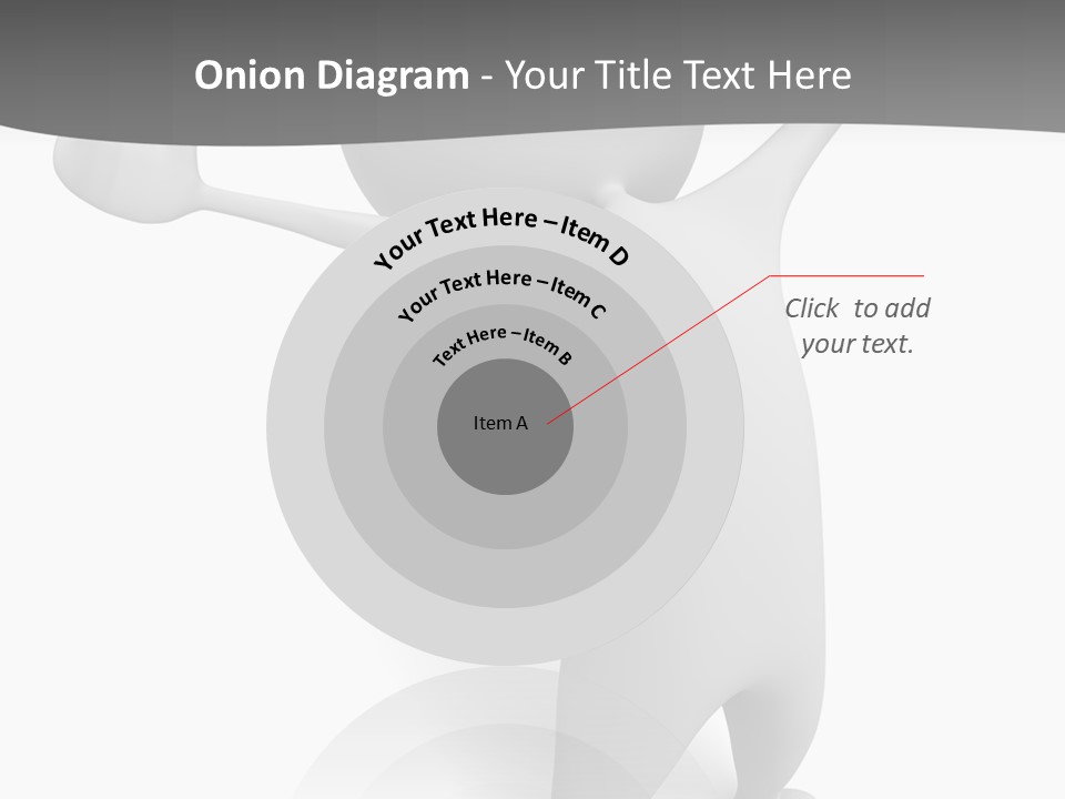 Success Three Dimensional Isolated PowerPoint Template